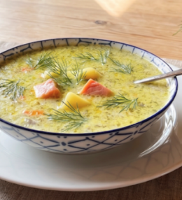 Ciorba nordica de somon – Lohikeitto